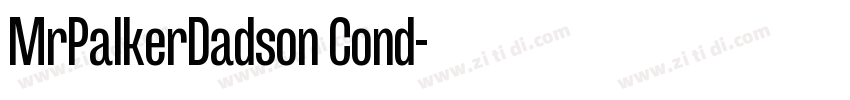 MrPalkerDadson Cond字体转换